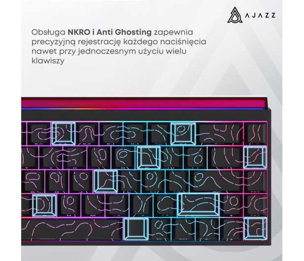 Ajazz NK68 Red Switch czarna - 1536377 - zdjęcie 13